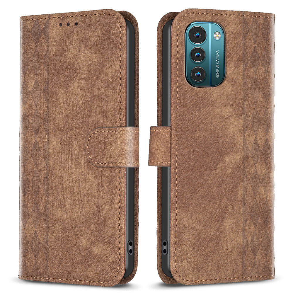 Wallet Case for Nokia G11 4G / G21 4G , PU Leather Imprinted Pattern Stand Phone Cover