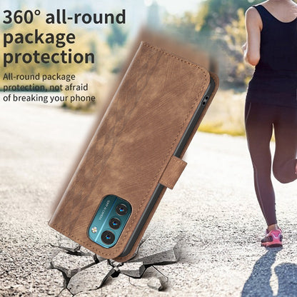 Wallet Case for Nokia G11 4G / G21 4G , PU Leather Imprinted Pattern Stand Phone Cover