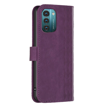 Wallet Case for Nokia G11 4G / G21 4G , PU Leather Imprinted Pattern Stand Phone Cover