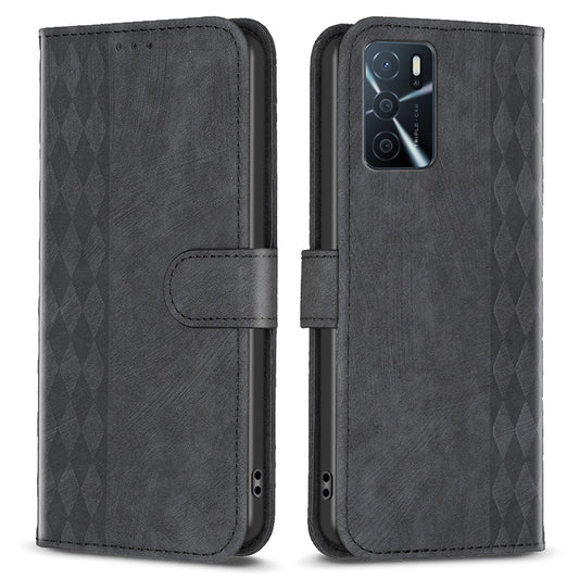 Leather Cover for Oppo A16 / A16s / A54 5G / A54s / A55 5G , Imprinted Pattern Stand Wallet Flip Phone Case
