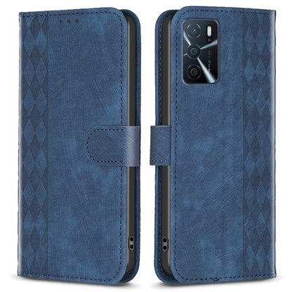 Leather Cover for Oppo A16 / A16s / A54 5G / A54s / A55 5G , Imprinted Pattern Stand Wallet Flip Phone Case