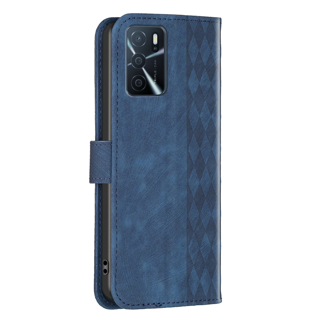 Leather Cover for Oppo A16 / A16s / A54 5G / A54s / A55 5G , Imprinted Pattern Stand Wallet Flip Phone Case