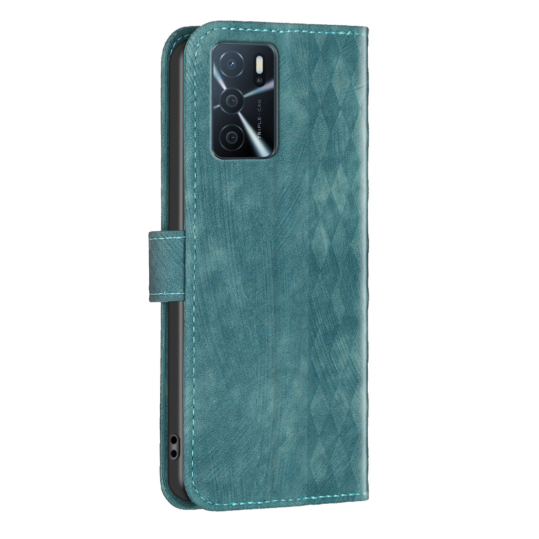 Leather Cover for Oppo A16 / A16s / A54 5G / A54s / A55 5G , Imprinted Pattern Stand Wallet Flip Phone Case