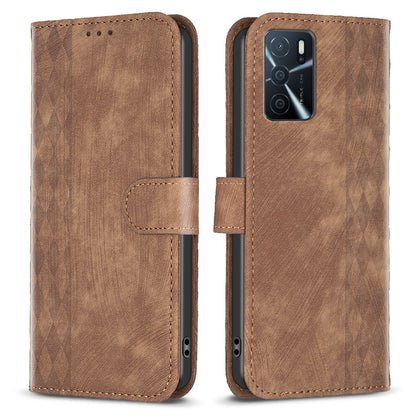 Leather Cover for Oppo A16 / A16s / A54 5G / A54s / A55 5G , Imprinted Pattern Stand Wallet Flip Phone Case