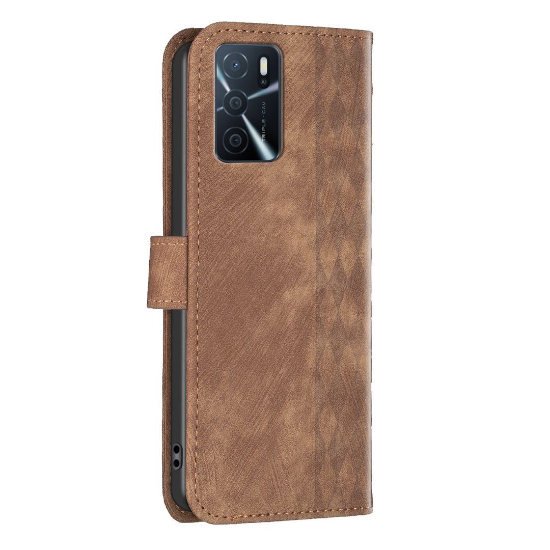 Leather Cover for Oppo A16 / A16s / A54 5G / A54s / A55 5G , Imprinted Pattern Stand Wallet Flip Phone Case