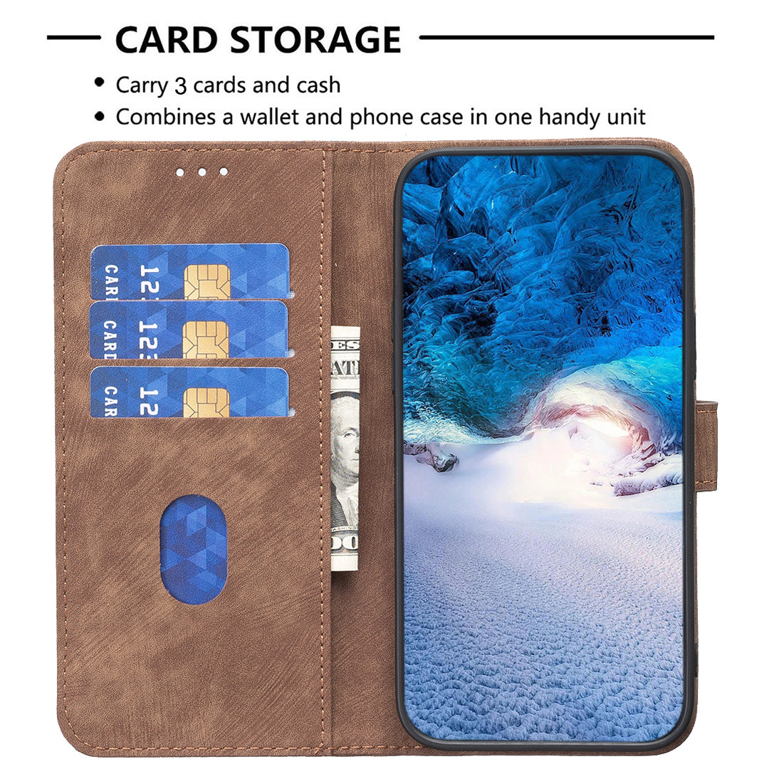 Leather Cover for Oppo A16 / A16s / A54 5G / A54s / A55 5G , Imprinted Pattern Stand Wallet Flip Phone Case