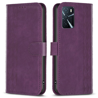 Leather Cover for Oppo A16 / A16s / A54 5G / A54s / A55 5G , Imprinted Pattern Stand Wallet Flip Phone Case