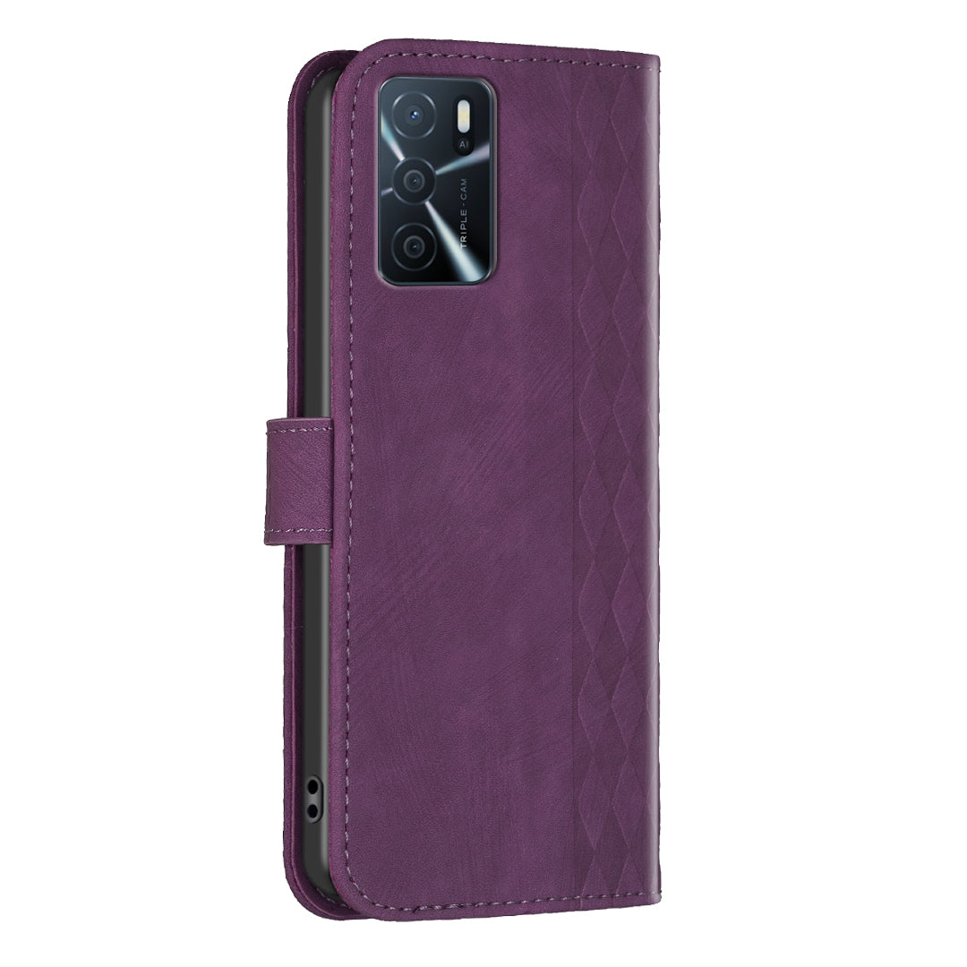 Leather Cover for Oppo A16 / A16s / A54 5G / A54s / A55 5G , Imprinted Pattern Stand Wallet Flip Phone Case