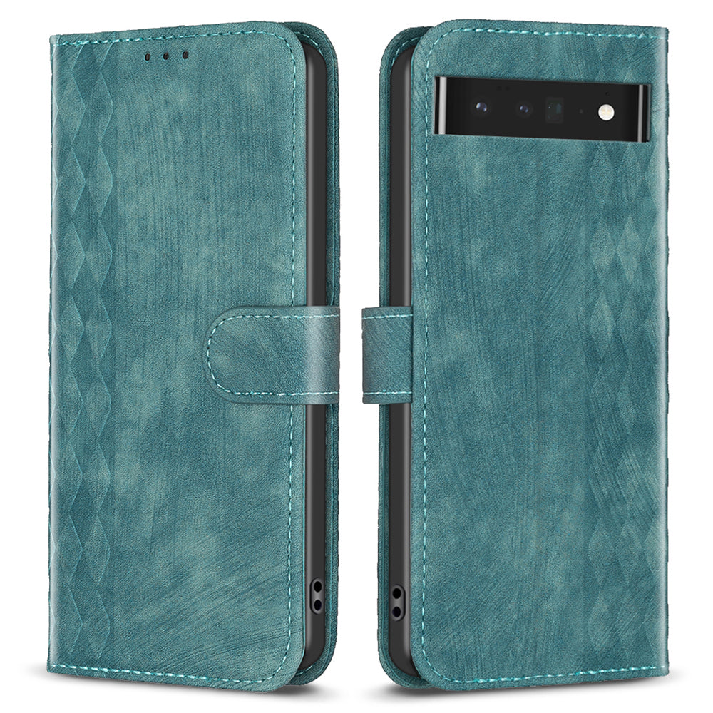 Smartphone Case For Google Pixel 7 Pro 5G Wallet Imprinting Pattern Stand Mobile Cover