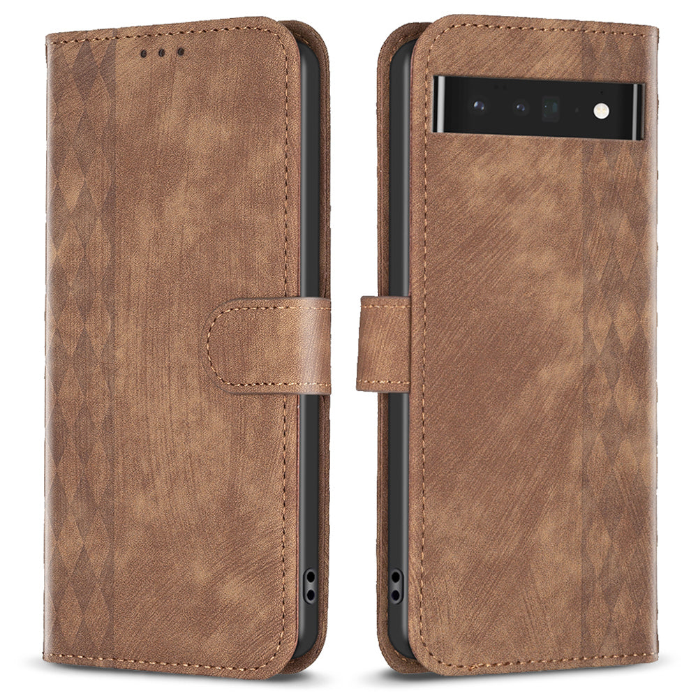 Smartphone Case For Google Pixel 7 Pro 5G Wallet Imprinting Pattern Stand Mobile Cover