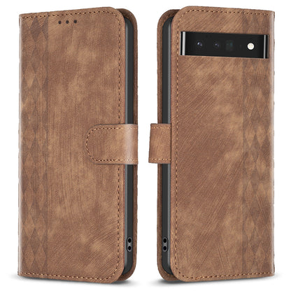 Smartphone Case For Google Pixel 7 Pro 5G Wallet Imprinting Pattern Stand Mobile Cover