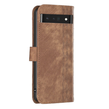 Smartphone Case For Google Pixel 7 Pro 5G Wallet Imprinting Pattern Stand Mobile Cover