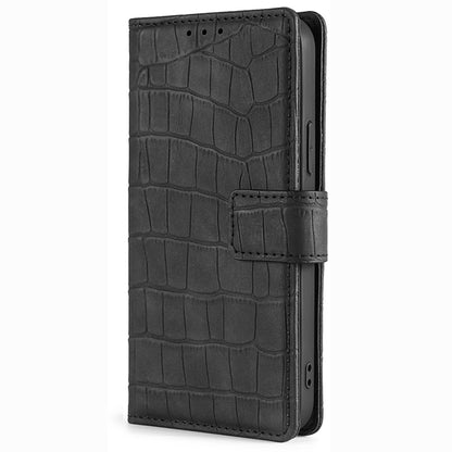 For Samsung Galaxy F14 5G Skin-touch Feeling Phone Case Crocodile Texture Wallet Stand PU Leather Cover