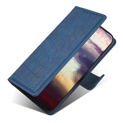 For Samsung Galaxy F14 5G Skin-touch Feeling Phone Case Crocodile Texture Wallet Stand PU Leather Cover