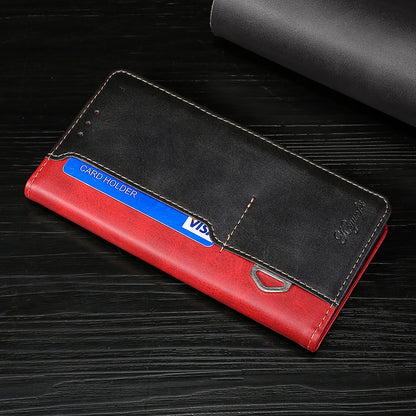 For Samsung Galaxy F14 5G PU Leather Cover Contrast Color Wallet Stand Flip Phone Case