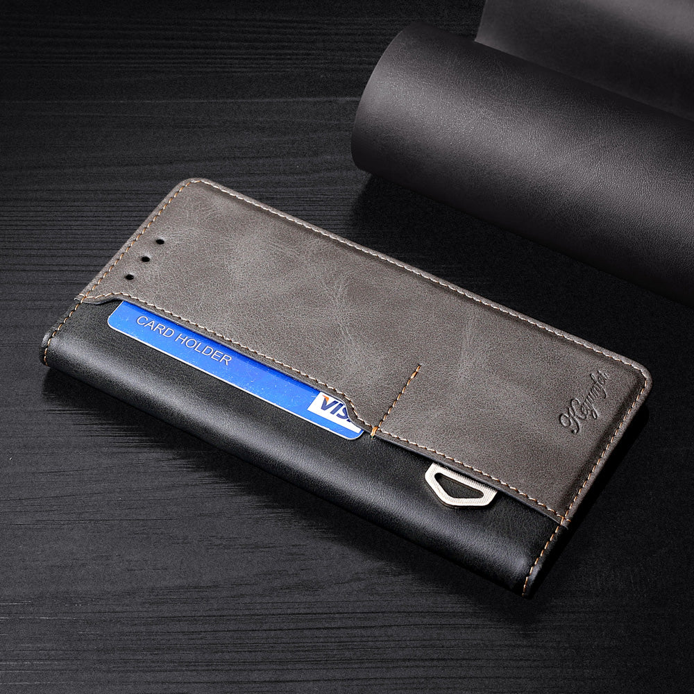 For Samsung Galaxy F14 5G PU Leather Cover Contrast Color Wallet Stand Flip Phone Case