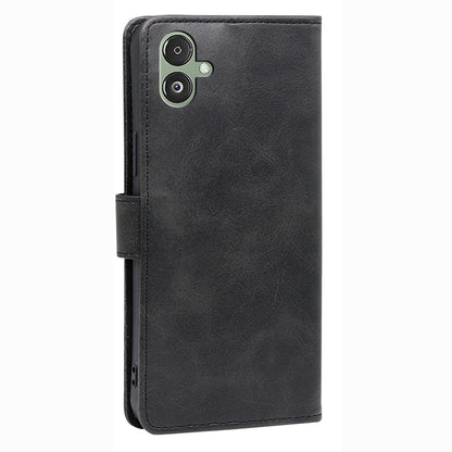 For Samsung Galaxy F14 5G Magnetic Protective Cover Calf Texture Stand Wallet PU Leather+TPU Phone Case