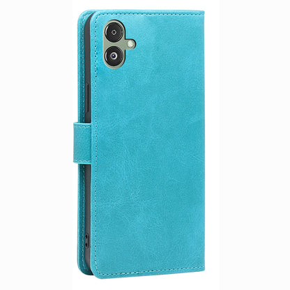 For Samsung Galaxy F14 5G Magnetic Protective Cover Calf Texture Stand Wallet PU Leather+TPU Phone Case