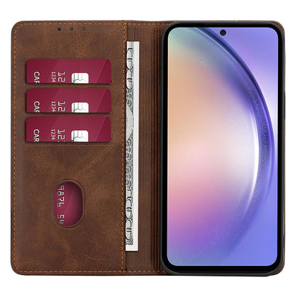 For Samsung Galaxy F14 5G Calf Texture Mobile Phone Protector Case Stand Leather Wallet Cover