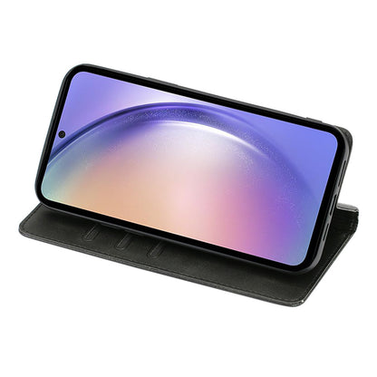 For Samsung Galaxy F14 5G Calf Texture Mobile Phone Protector Case Stand Leather Wallet Cover