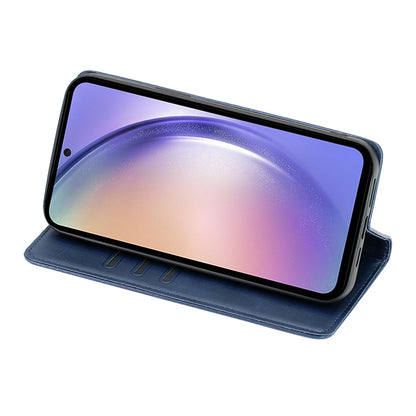 For Samsung Galaxy F14 5G Calf Texture Mobile Phone Protector Case Stand Leather Wallet Cover