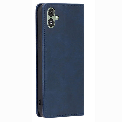 For Samsung Galaxy F14 5G Calf Texture Mobile Phone Protector Case Stand Leather Wallet Cover