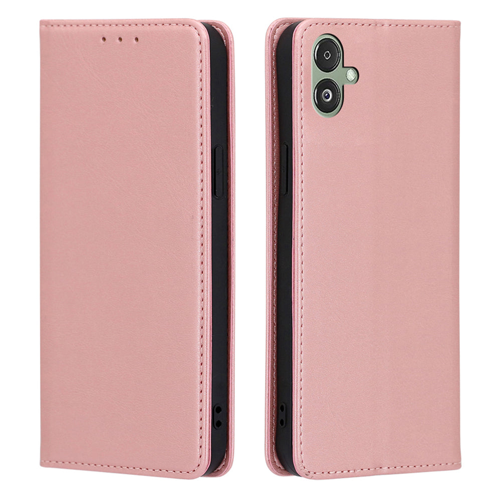 For Samsung Galaxy F14 5G Calf Texture Mobile Phone Protector Case Stand Leather Wallet Cover