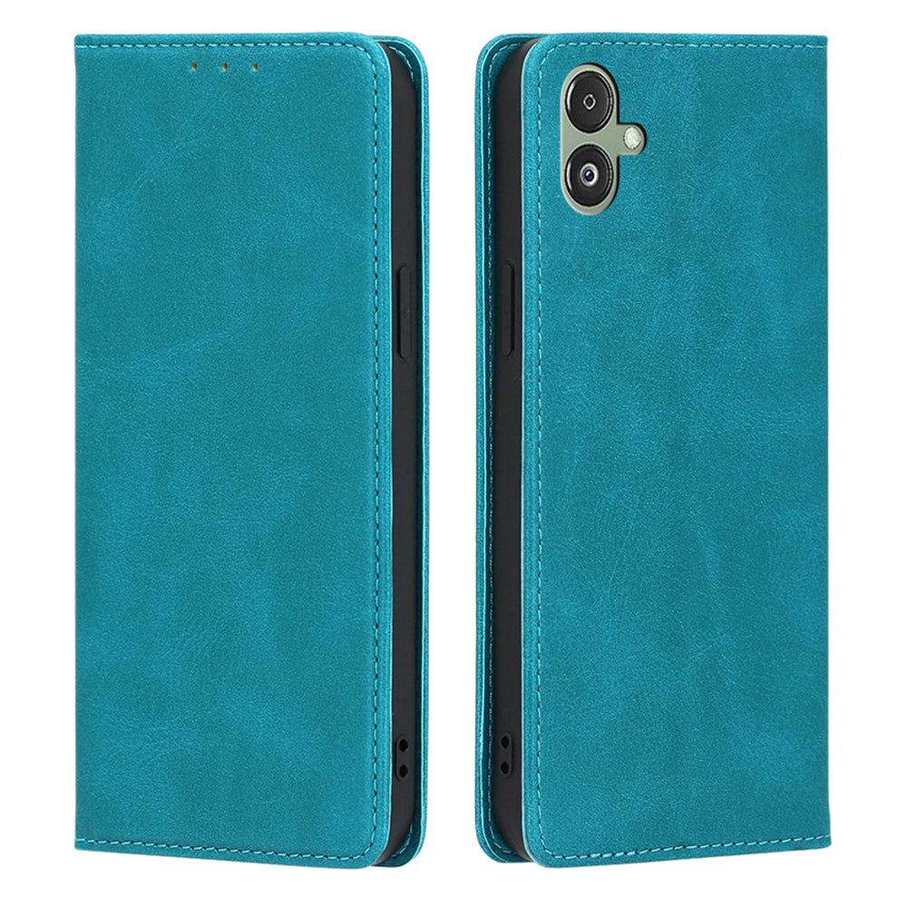 For Samsung Galaxy F14 5G Calf Texture Mobile Phone Protector Case Stand Leather Wallet Cover
