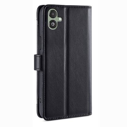 For Samsung Galaxy F14 5G Zipper Pocket Phone Case Anti-Drop PU Leather Wallet Phone Shell with 2 Straps