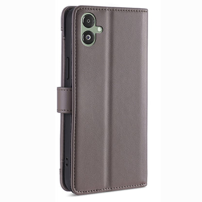For Samsung Galaxy F14 5G Zipper Pocket Phone Case Anti-Drop PU Leather Wallet Phone Shell with 2 Straps