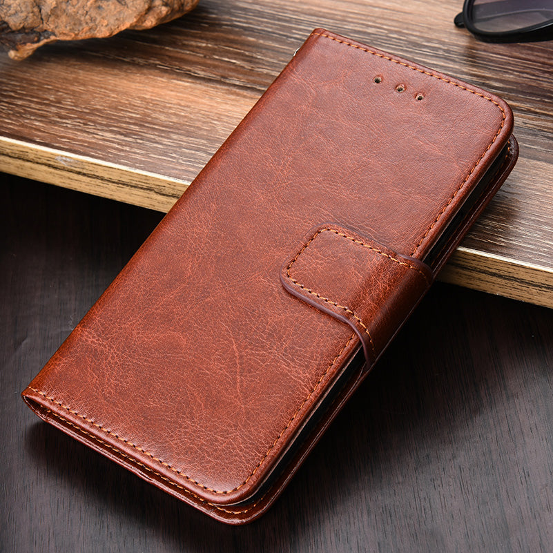 For Samsung Galaxy F14 5G Textured PU Leather Phone Case Wallet Stand Flip Cover