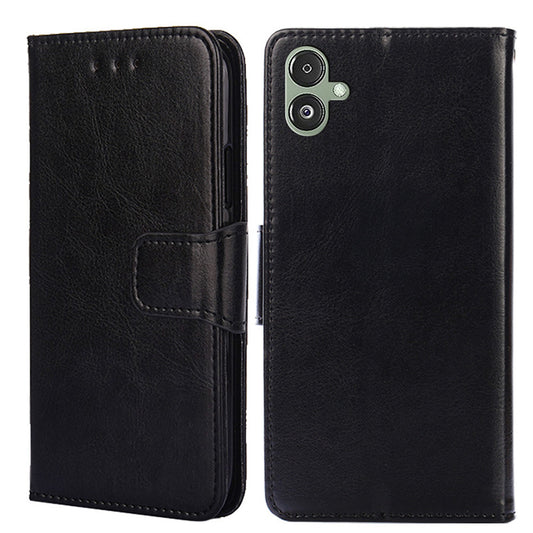 For Samsung Galaxy F14 5G Textured PU Leather Phone Case Wallet Stand Flip Cover