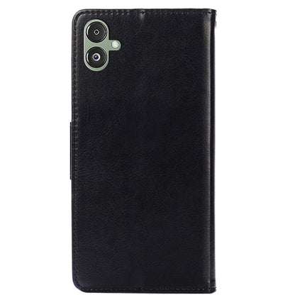 For Samsung Galaxy F14 5G Textured PU Leather Phone Case Wallet Stand Flip Cover