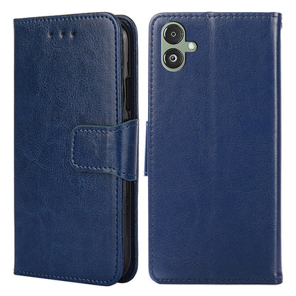 For Samsung Galaxy F14 5G Textured PU Leather Phone Case Wallet Stand Flip Cover
