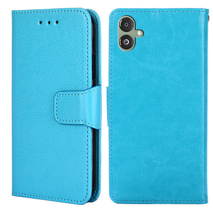 For Samsung Galaxy F14 5G Textured PU Leather Phone Case Wallet Stand Flip Cover