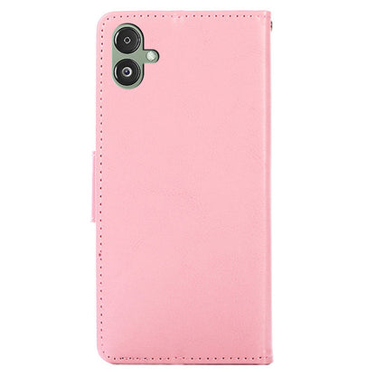For Samsung Galaxy F14 5G Textured PU Leather Phone Case Wallet Stand Flip Cover