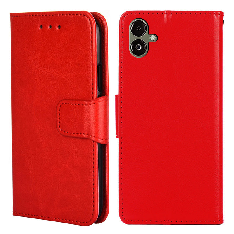 For Samsung Galaxy F14 5G Textured PU Leather Phone Case Wallet Stand Flip Cover