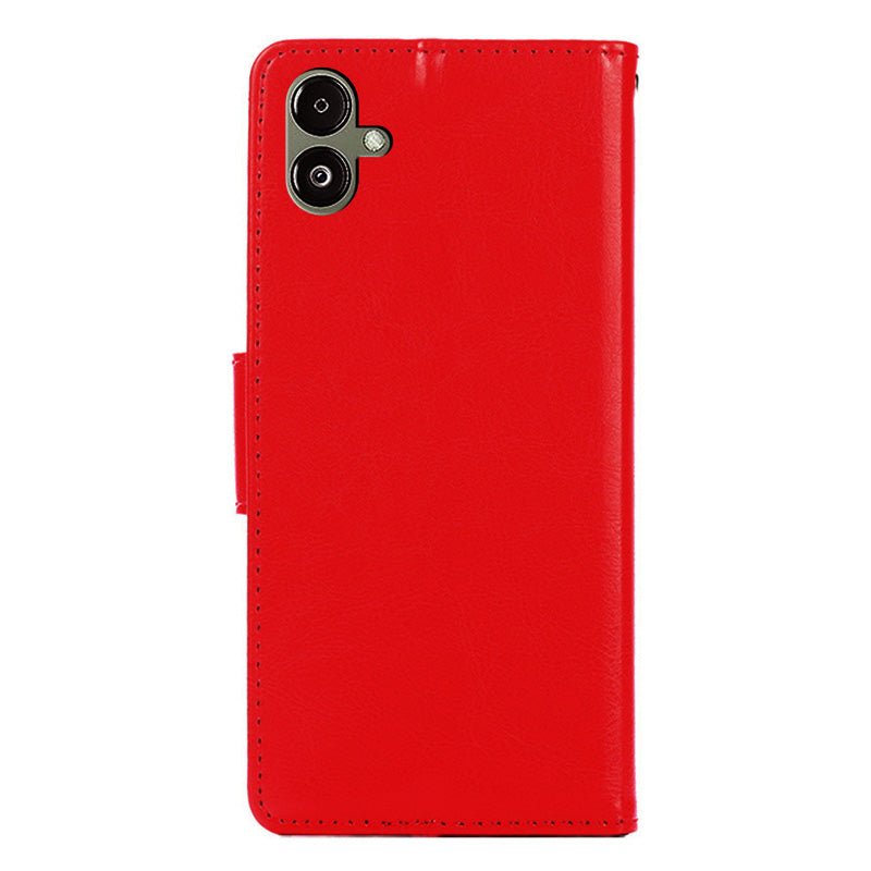 For Samsung Galaxy F14 5G Textured PU Leather Phone Case Wallet Stand Flip Cover