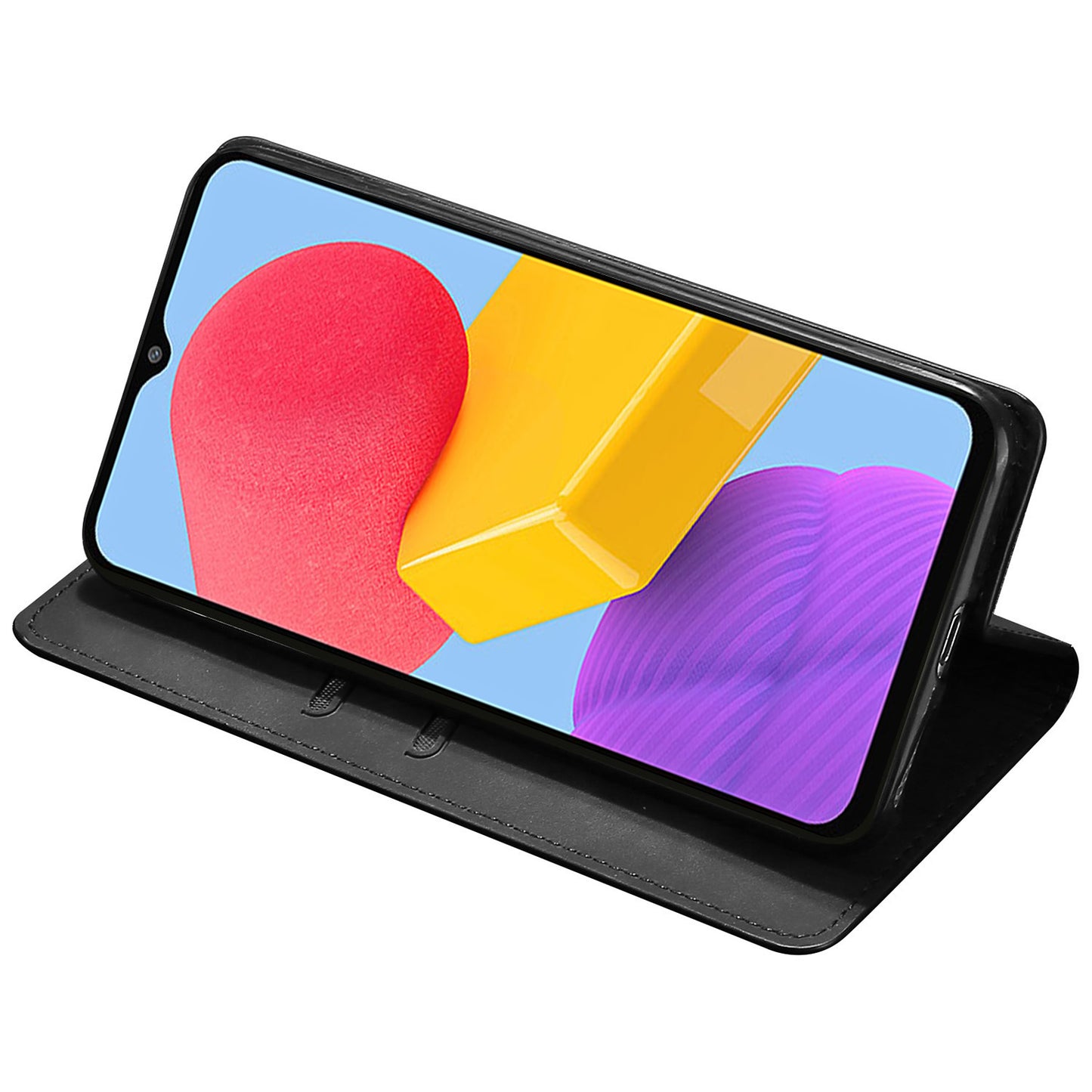 For Samsung Galaxy F14 5G Card Slots Stand Cover PU Leather Skin-touch Phone Case