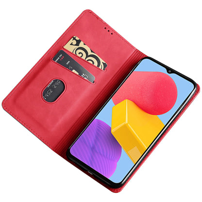 For Samsung Galaxy F14 5G Card Slots Stand Cover PU Leather Skin-touch Phone Case