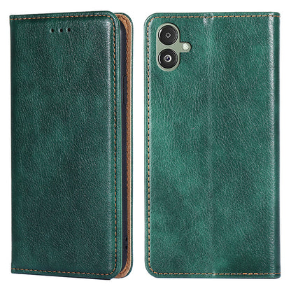 For Samsung Galaxy F14 5G PU Leather Solid Color Wallet Case Stand Magnetic Closure Phone Cover