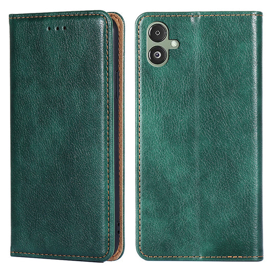 For Samsung Galaxy F14 5G PU Leather Solid Color Wallet Case Stand Magnetic Closure Phone Cover