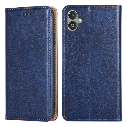 For Samsung Galaxy F14 5G PU Leather Solid Color Wallet Case Stand Magnetic Closure Phone Cover
