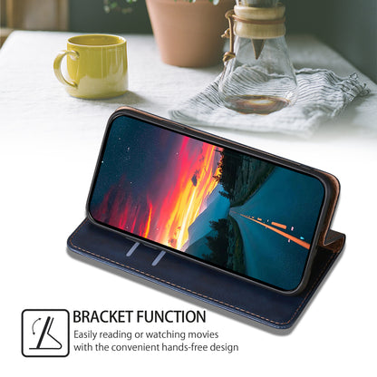 For Samsung Galaxy F14 5G PU Leather Solid Color Wallet Case Stand Magnetic Closure Phone Cover