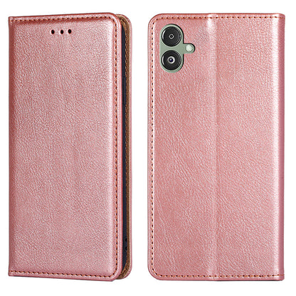 For Samsung Galaxy F14 5G PU Leather Solid Color Wallet Case Stand Magnetic Closure Phone Cover