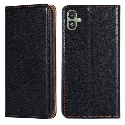 For Samsung Galaxy F14 5G PU Leather Solid Color Wallet Case Stand Magnetic Closure Phone Cover