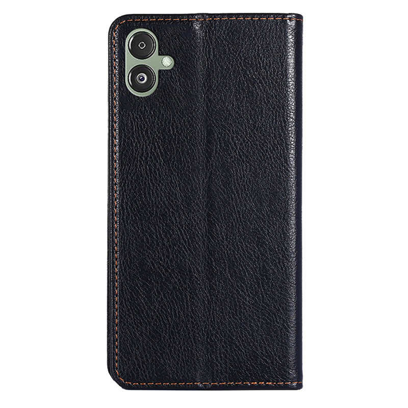 For Samsung Galaxy F14 5G PU Leather Solid Color Wallet Case Stand Magnetic Closure Phone Cover