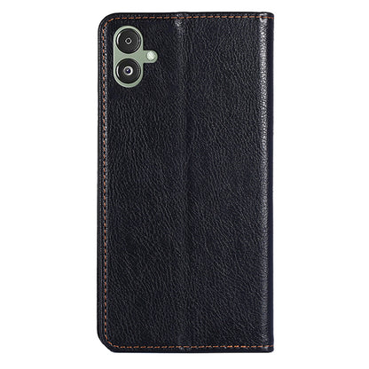 For Samsung Galaxy F14 5G PU Leather Solid Color Wallet Case Stand Magnetic Closure Phone Cover