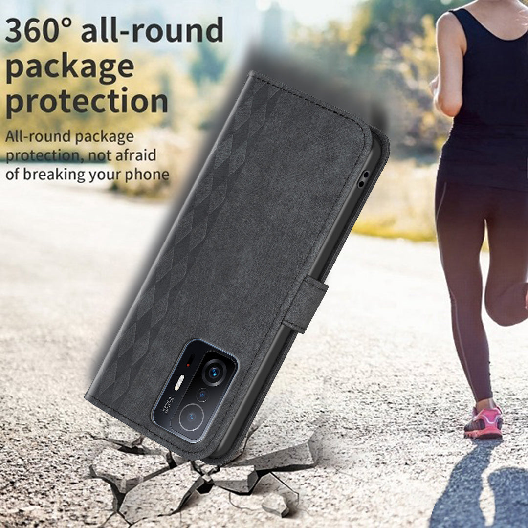 Flip Cover for Xiaomi 11T 5G / 11T Pro 5G Imprinted Pattern Adjustable Stand Wallet Phone Leather Case