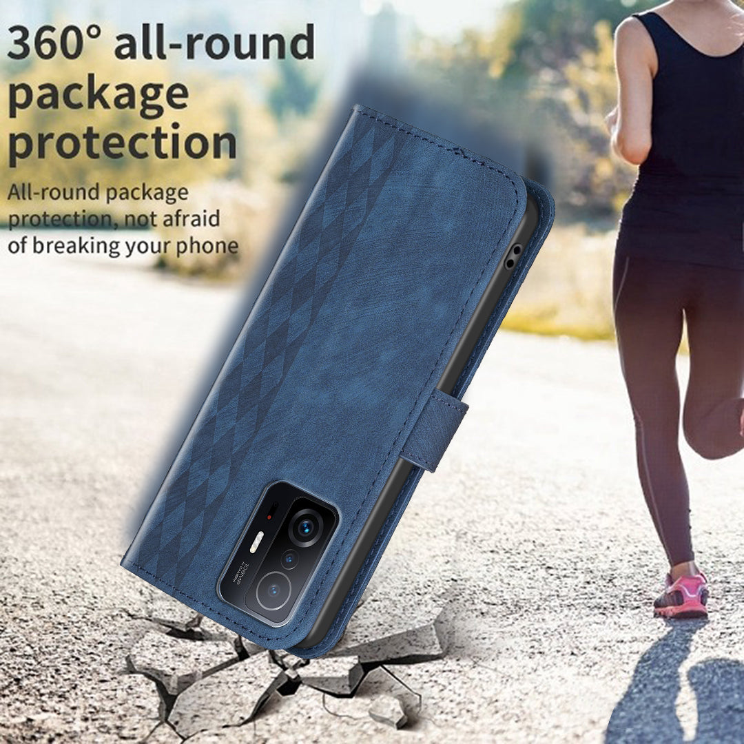 Flip Cover for Xiaomi 11T 5G / 11T Pro 5G Imprinted Pattern Adjustable Stand Wallet Phone Leather Case